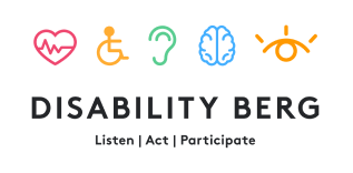 Disability BERG logo - Listen | Act | Participate